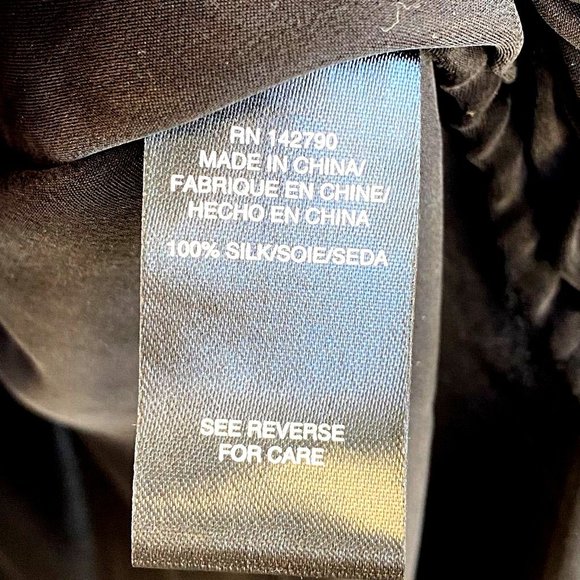 Collection Black Silk High Low  Top L - Picture 8 of 8